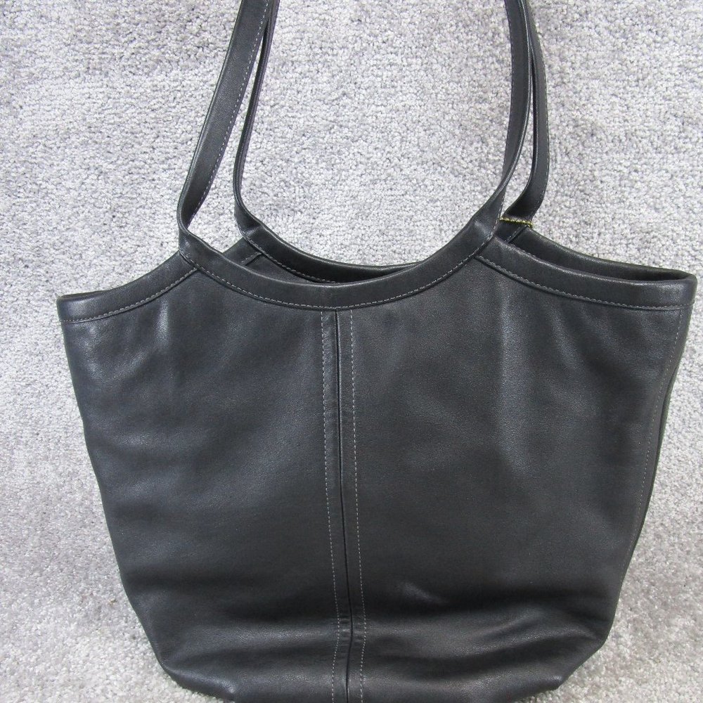 Coach Bag Bea Tote Black Letaher Large Soft